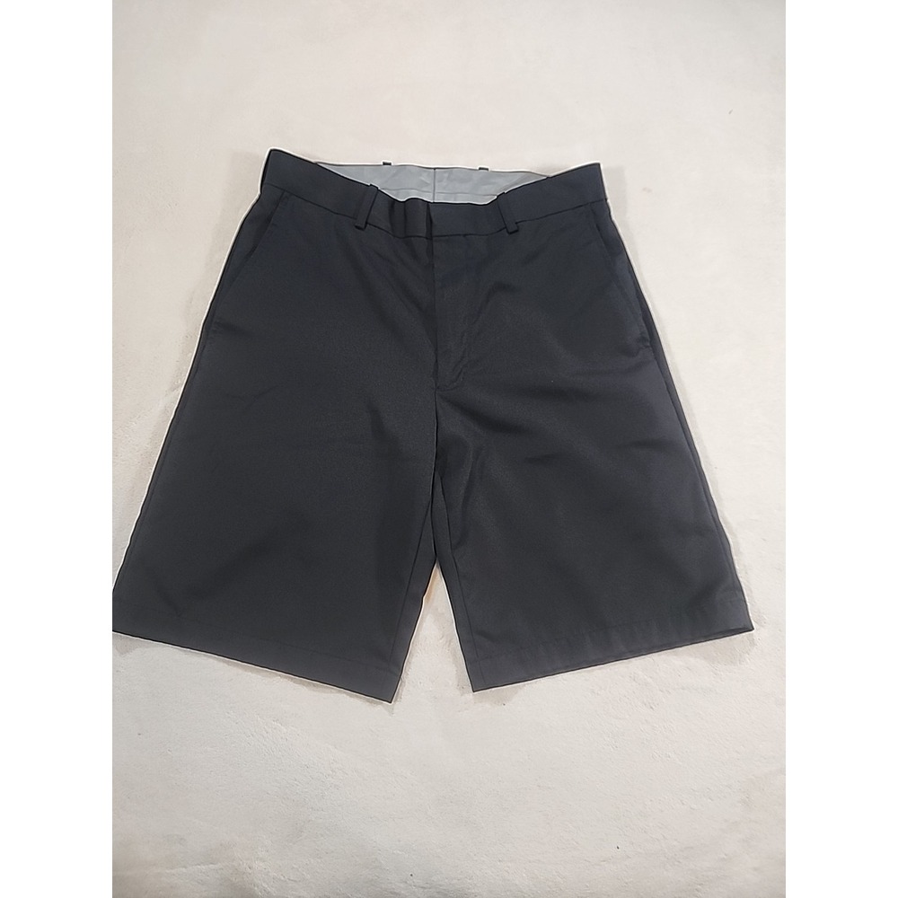 Walter Hagen Men's Flat Front Black Golf Shorts Sz 30